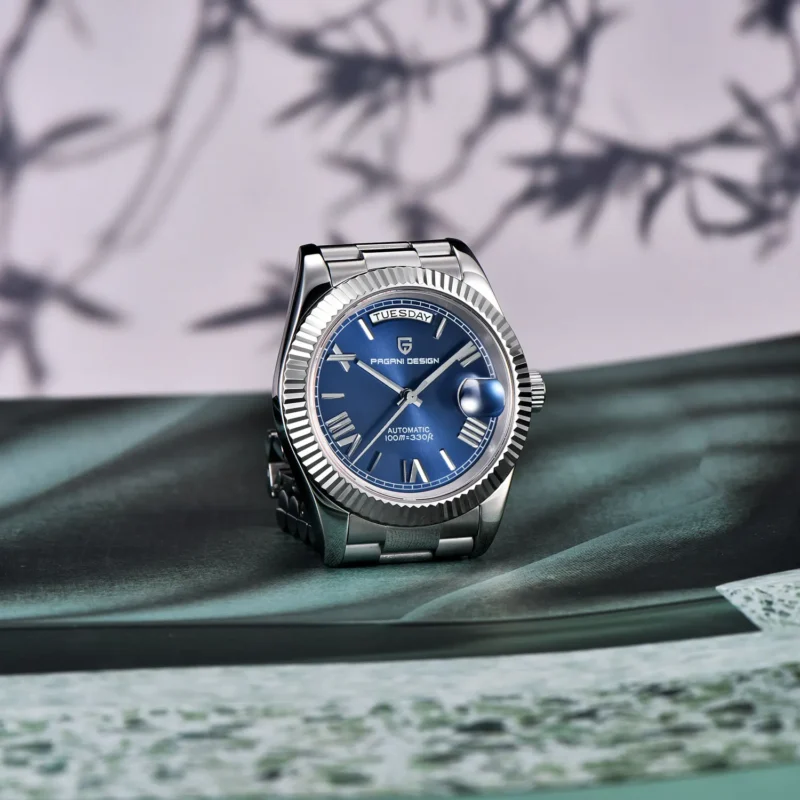Luxury Automatic Dive Watch with NH36A Movement, Sapphire Crystal, and Stainless Steel Bracelet - Image 4