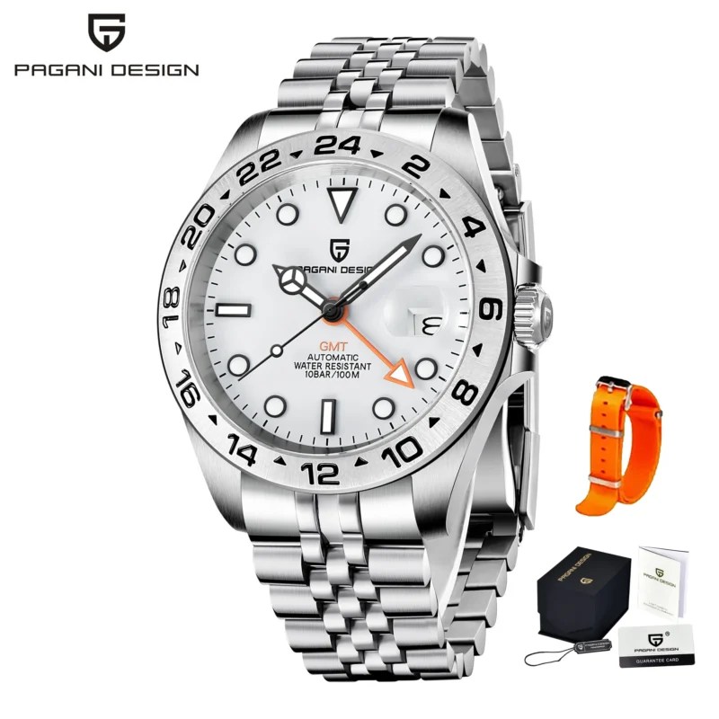 Professional Automatic Dive Watch with Sapphire Crystal and Stainless Steel Bracelet - Image 11