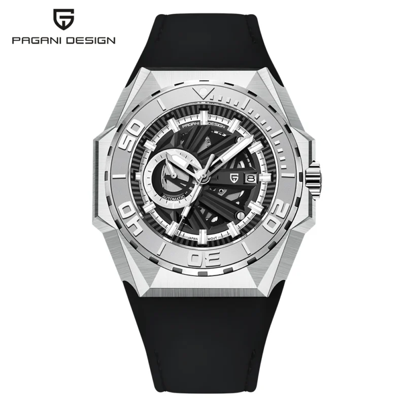 Professional Automatic Dive Watch with Sapphire Crystal and Stainless Steel Case