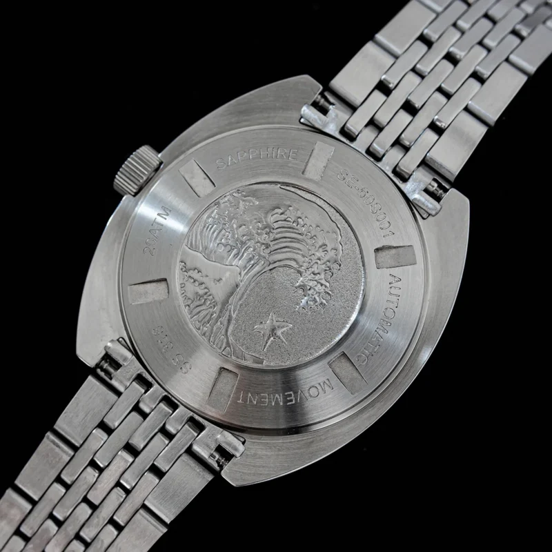 Professional Automatic Dive Watch with Sapphire Crystal and Stainless Steel Bracelet - Image 3