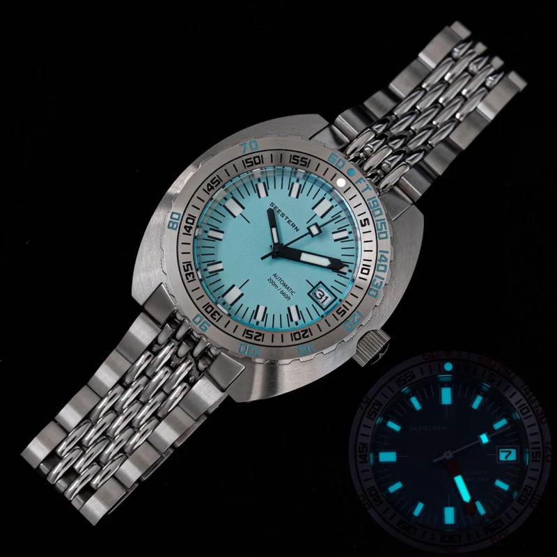 Professional Automatic Dive Watch with Sapphire Crystal and 20ATM Water Resistance - Image 10
