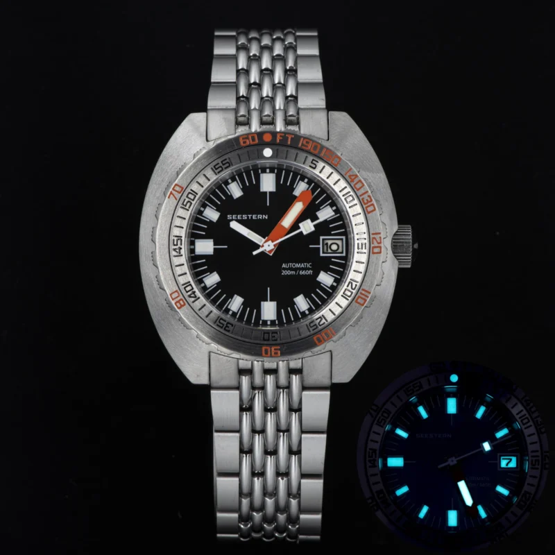 Professional Automatic Dive Watch with Sapphire Crystal and 20ATM Water Resistance - Image 13