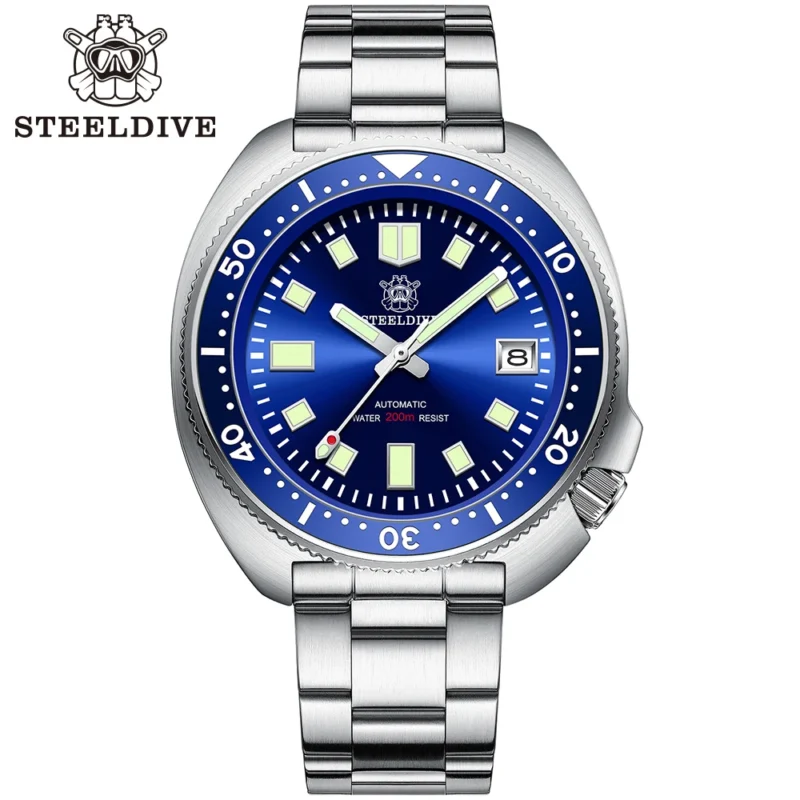 Professional Automatic Dive Watch with Sapphire Crystal and Stainless Steel Bracelet - Image 18