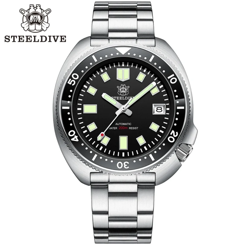 Professional Automatic Dive Watch with Sapphire Crystal and Stainless Steel Bracelet - Image 16