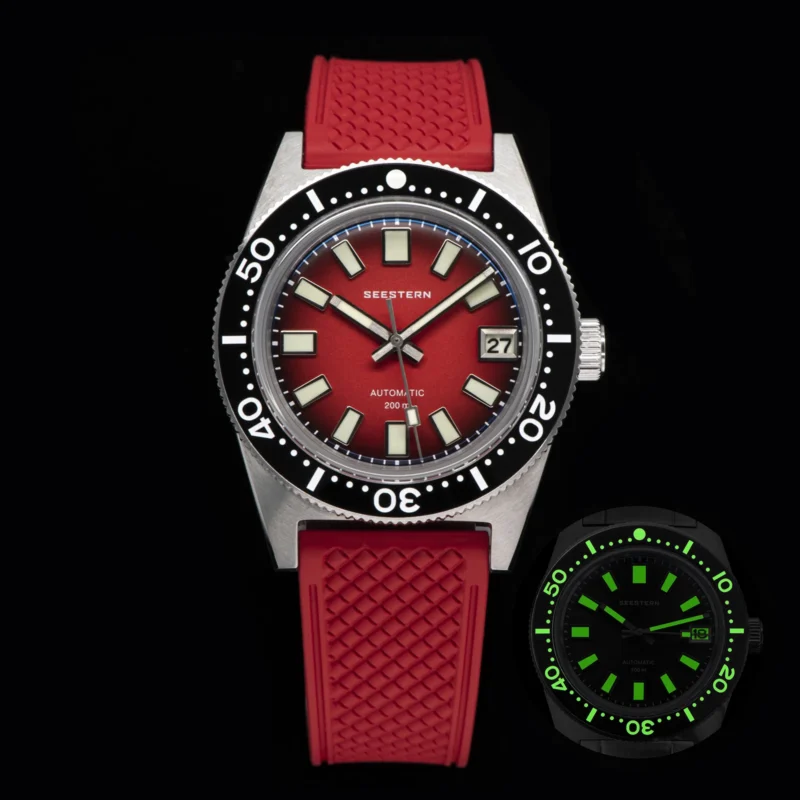 Professional Automatic Dive Watch with NH35 Movement, Sapphire Crystal and Stainless Steel Bracelet - Image 12