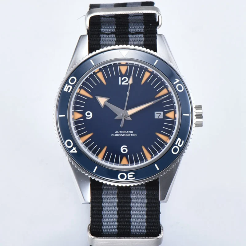 Professional Automatic Dive Watch with NH35 Movement, Sapphire Crystal and Stainless Steel Bracelet - Image 7