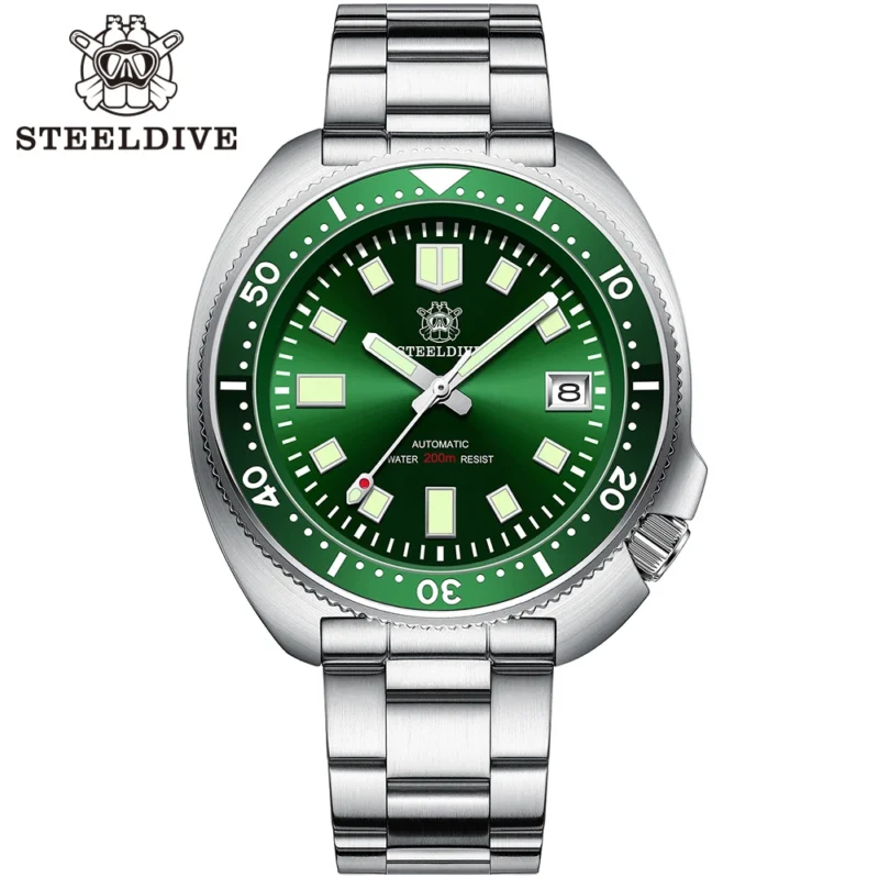 Professional Automatic Dive Watch with Sapphire Crystal and Stainless Steel Bracelet - Image 17