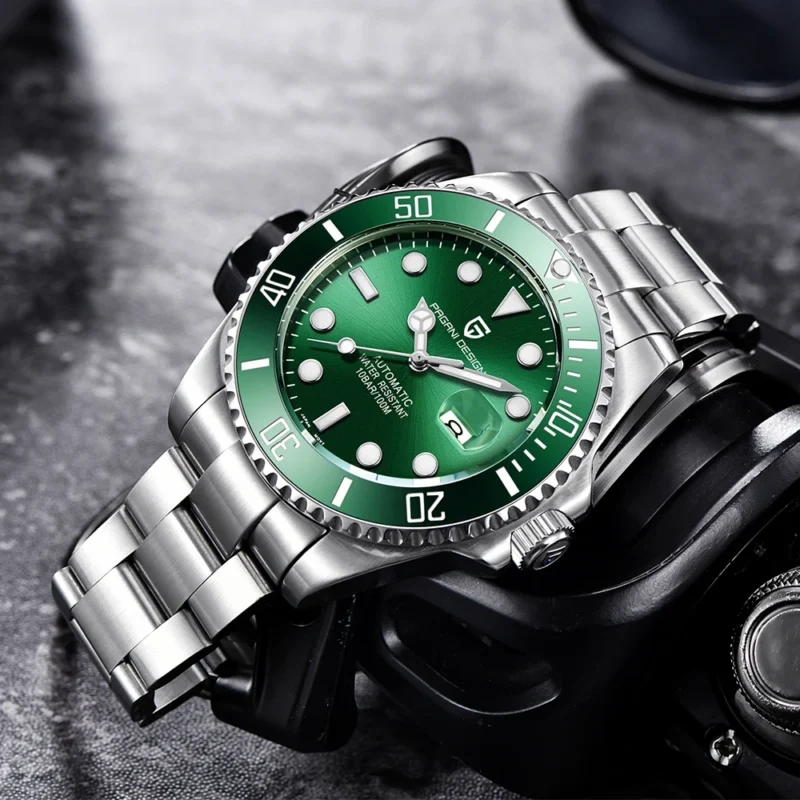 PAGANI DESIGN Luxury Automatic Dive Watch with Ceramic Bezel and Sapphire Crystal - Image 4