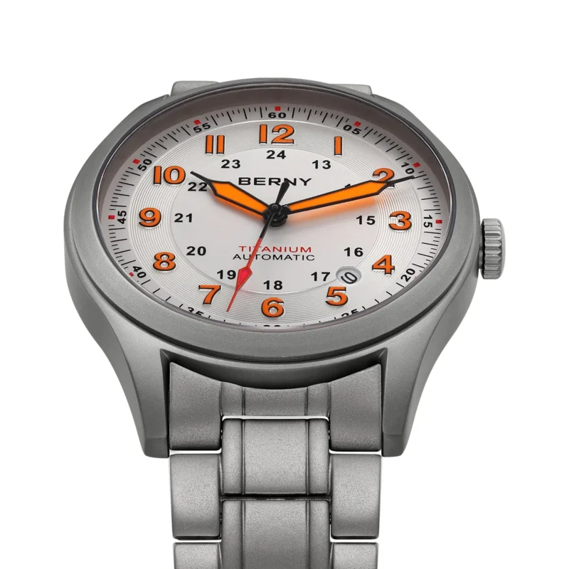 Professional Pilot Automatic Titanium Watch with Sapphire Crystal and Super Luminous Dial - Image 3