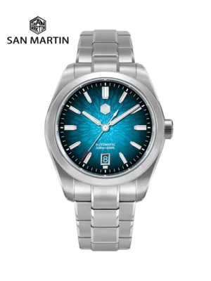 Elegant JianZhan Automatic Dress Watch with Miyota 9015 Movement and Ceramic Textured Dial