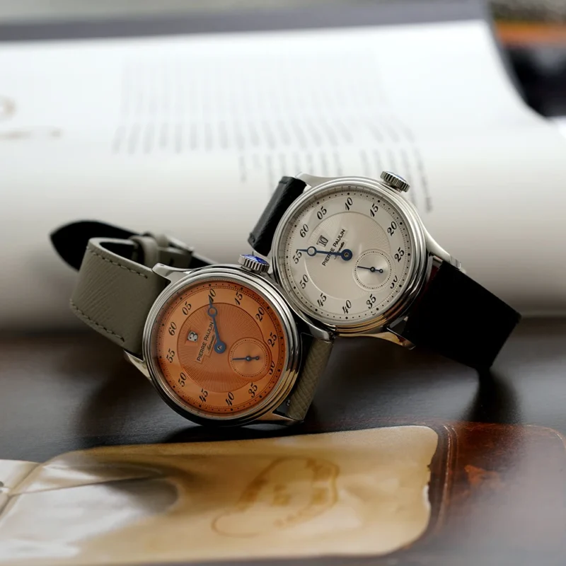 Jumping Hour Automatic Watch with Blue Dial and Sapphire Crystal Stainless Steel Dress Timepiece - Image 5