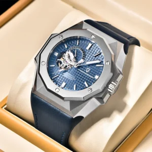Professional Automatic Dive Watch with Sapphire Crystal and Stainless Steel Case
