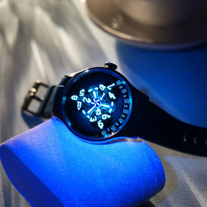Celestial Automatic Mechanical Watch with Super Luminous Display and Stainless Steel Case - Image 2