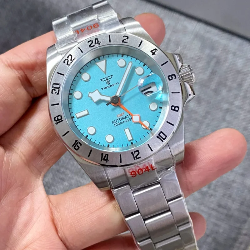 Explorer GMT Automatic Field Watch with Orange 24-Hour Hand and Sapphire Crystal - Image 14