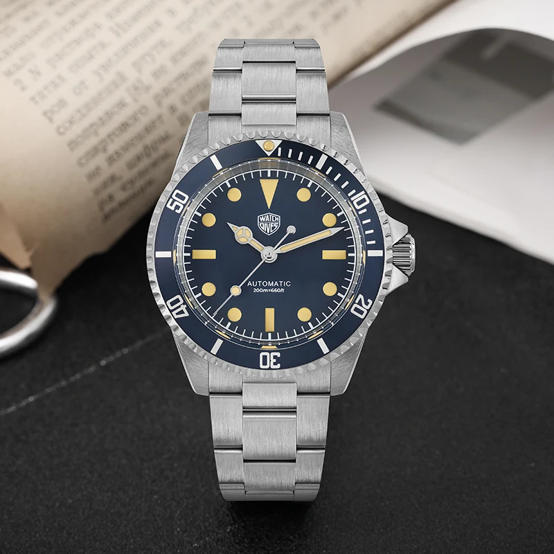 Day-date display featuring clear weekday and date aperture in a professional watch design