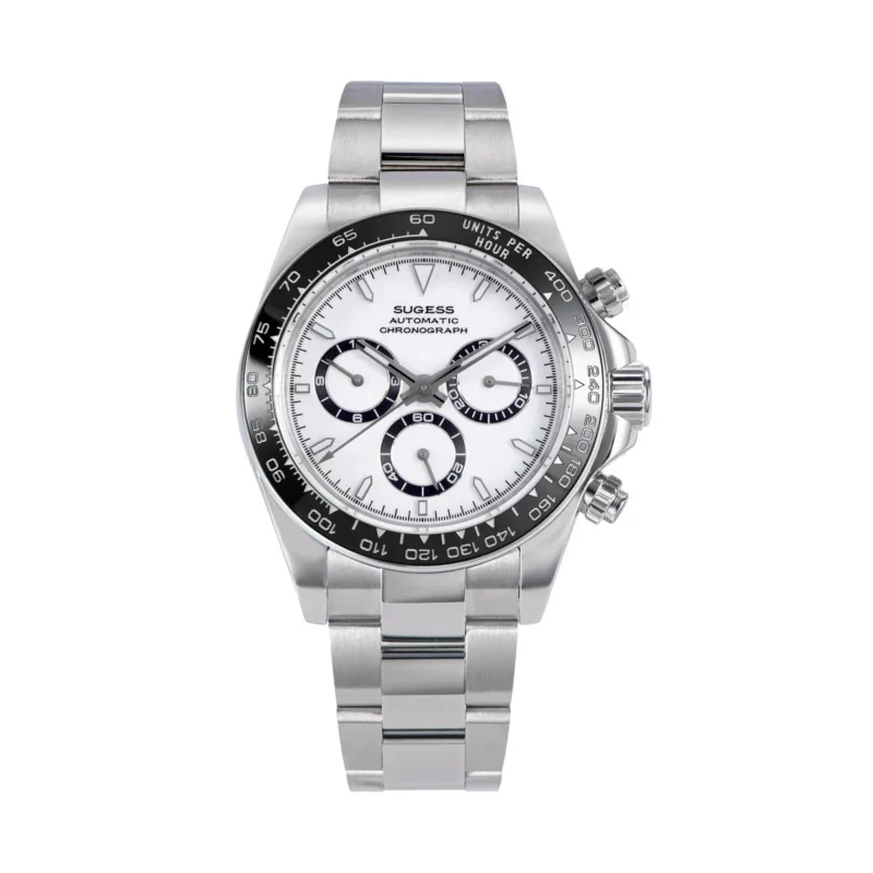 Professional Chronograph Automatic Dive Watch with Ceramic Bezel and Stainless Steel Bracelet - Image 11