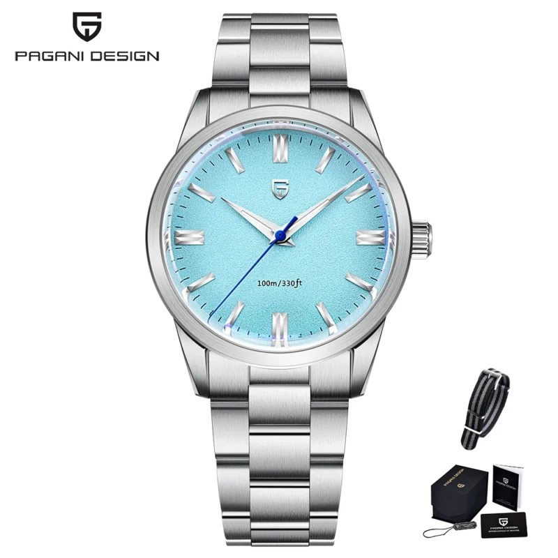 Professional Automatic Dive Watch with Sapphire Crystal and Stainless Steel Bracelet - Image 4