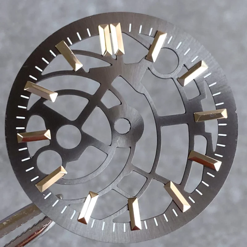 Skeleton Open Heart Automatic Watch Dial 29mm for NH35 with Brass Construction - Image 10