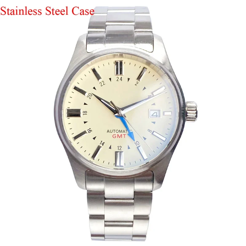 Professional GMT Dive Automatic Watch with Titanium Case and Sapphire Crystal - Image 9