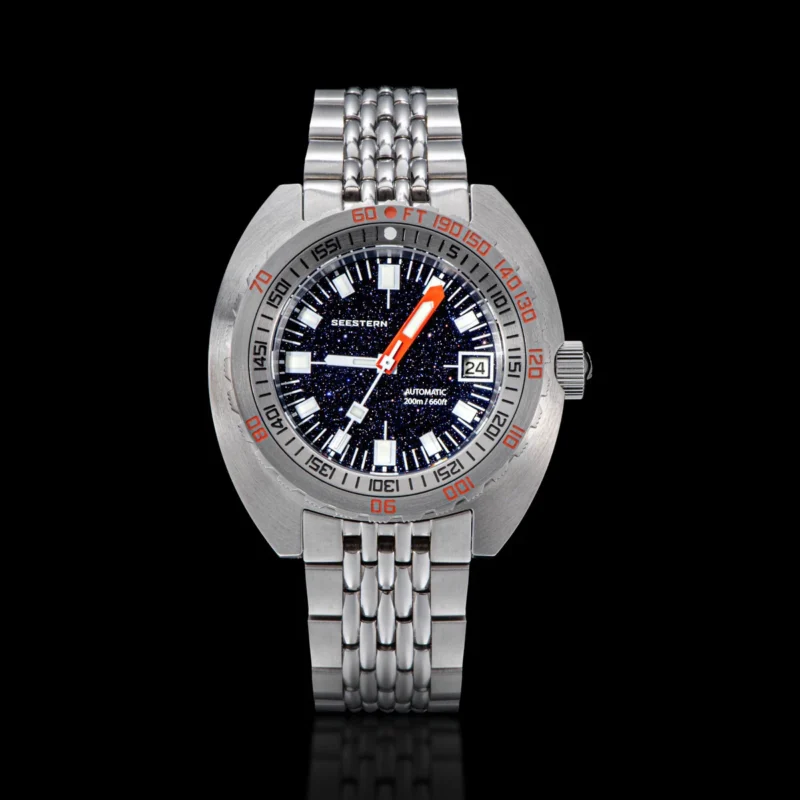 Professional Automatic Dive Watch with Sapphire Crystal and Stainless Steel Bracelet - Image 9