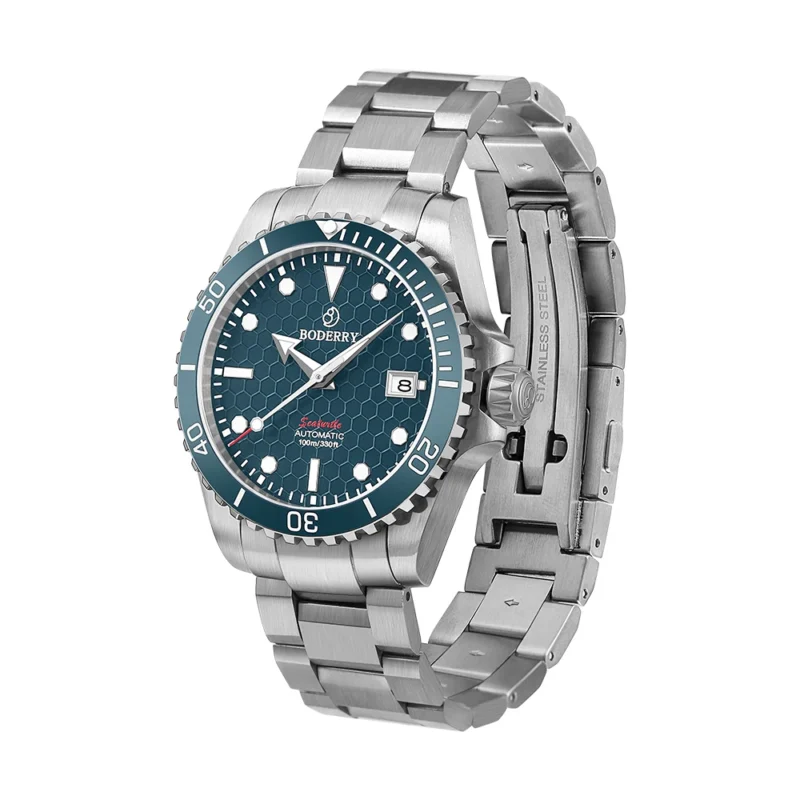 Professional Titanium Automatic Dive Watch with Sapphire Crystal and 100M Water Resistance - Image 2