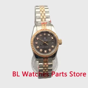 Luxury Automatic Ladies Watch with Sapphire Crystal and Two-Tone Rose Gold Stainless Steel Bracelet