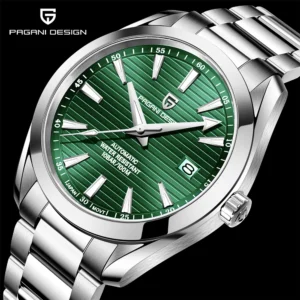 Professional Dive Automatic Watch with Sapphire Crystal and Stainless Steel Bracelet