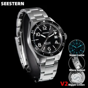 Professional Automatic Dive Watch with NH35 Movement Ceramic Bezel and Sapphire Crystal