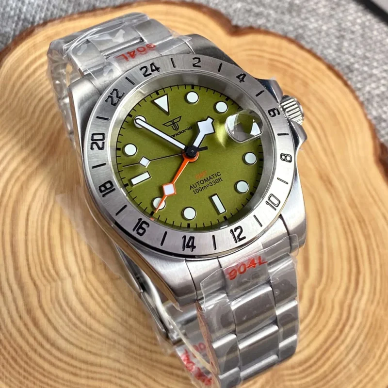 Explorer GMT Automatic Field Watch with Orange 24-Hour Hand and Sapphire Crystal - Image 23