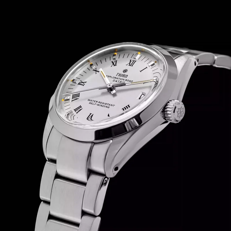 Vintage Tribute Automatic Dive Watch with Domed Sapphire Crystal and Stainless Steel Bracelet - Image 3