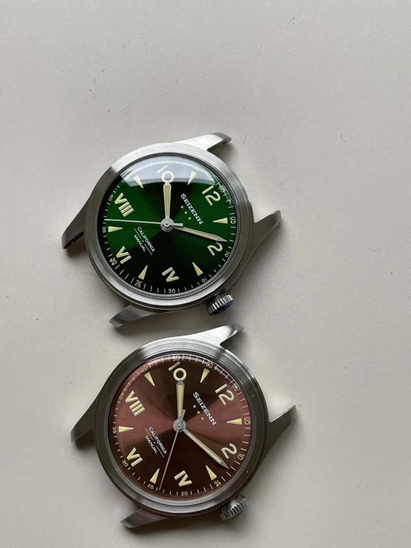 Vintage Pilot Mechanical Hand Wind Watch with Luminous Dial and Canvas Strap - Image 4