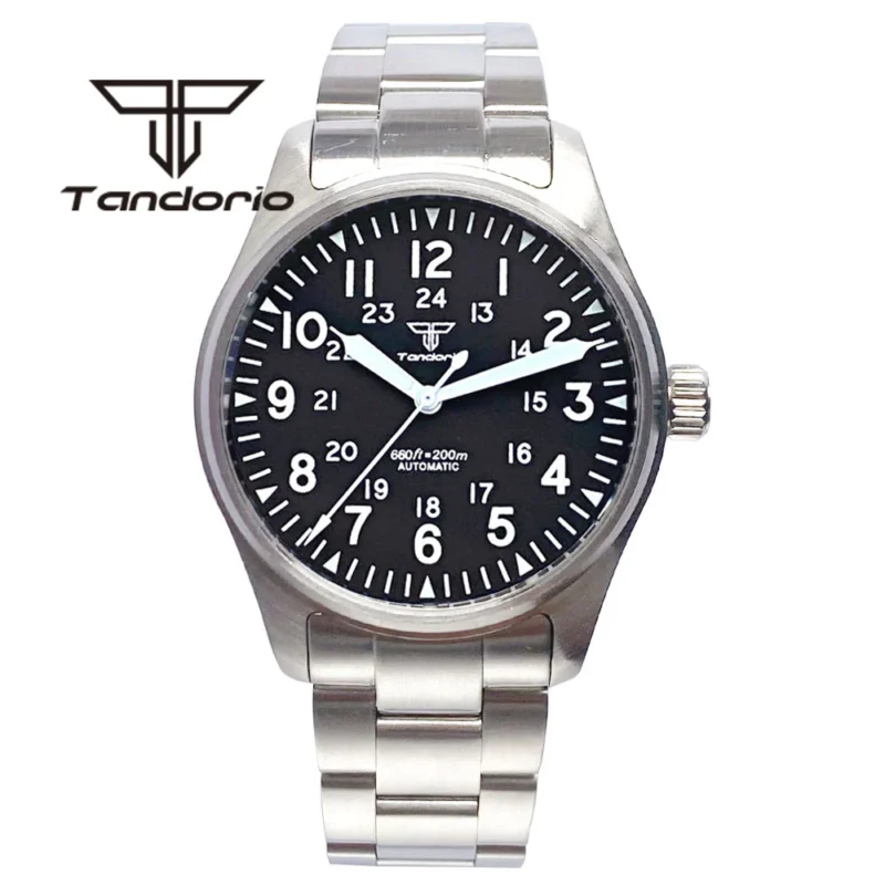 Professional Automatic Dive Watch with Sapphire Crystal and Stainless Steel Bracelet - Image 9