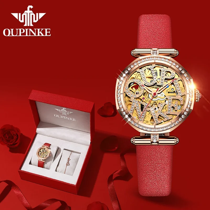 Luxury Women's Skeleton Automatic Watch with Sapphire Crystal and Ceramic Bracelet - Image 7