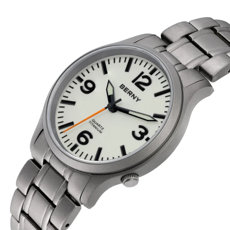 Titanium Field Sport Quartz Watch with Super Luminous Dial and Sapphire Crystal - Image 2