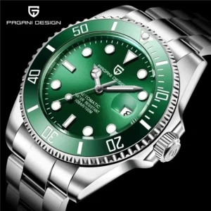 PAGANI DESIGN Luxury Automatic Dive Watch with Ceramic Bezel and Sapphire Crystal
