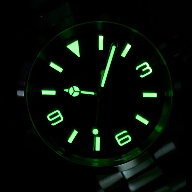 Professional Explorer Automatic Dive Watch with Sapphire Crystal and Stainless Steel Bracelet - Image 5