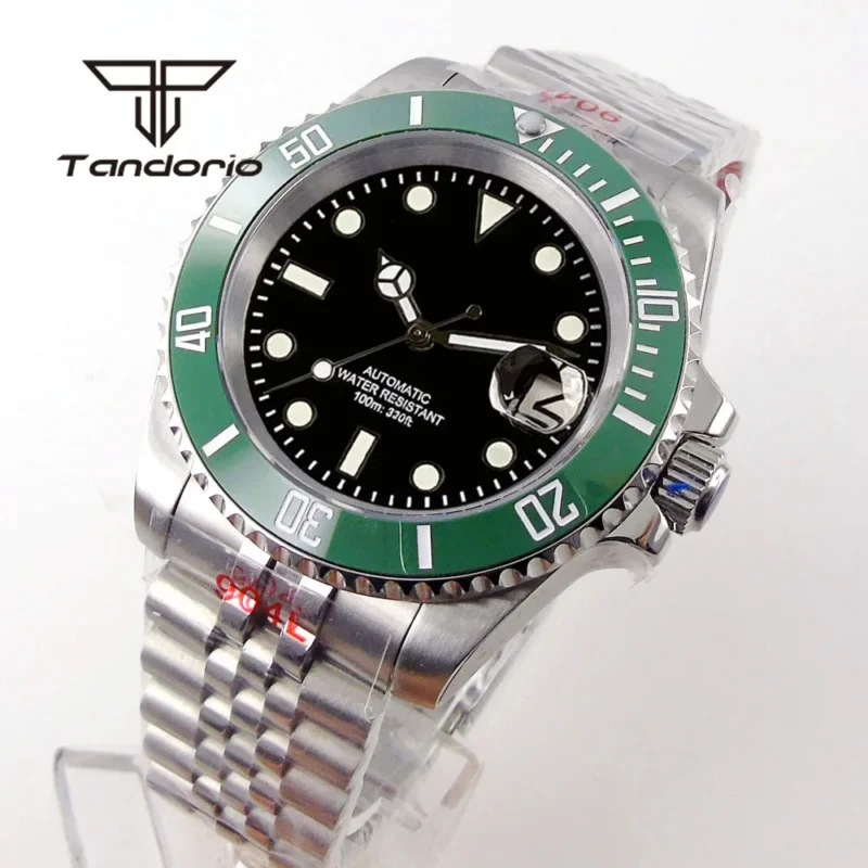 Professional Automatic Dive Watch with Sapphire Crystal and Stainless Steel Bracelet - Image 6