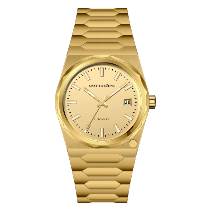 Elegant Blue Dial Automatic Watch with Sapphire Crystal and Stainless Steel Bracelet - Image 9