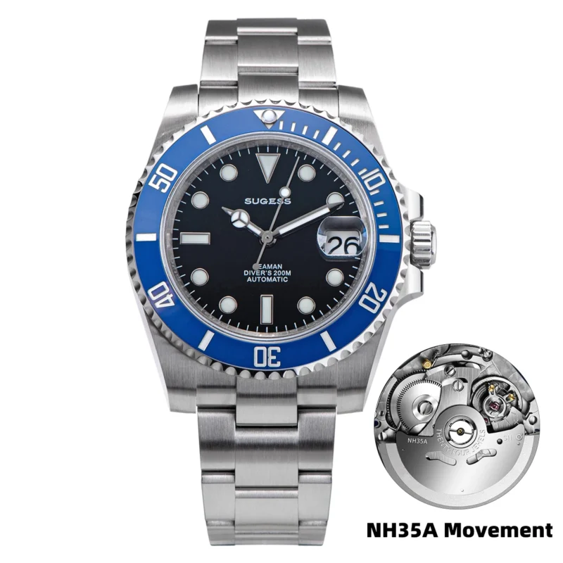 Professional Automatic Dive Watch with NH35 Movement, Ceramic Bezel and 200M Water Resistance - Image 11