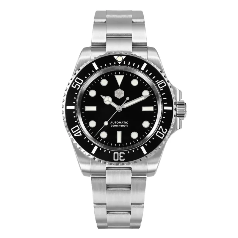 Professional Automatic Dive Watch NH35 300m Water Resistant with Sapphire Crystal and Adjustable Steel Bracelet - Image 12