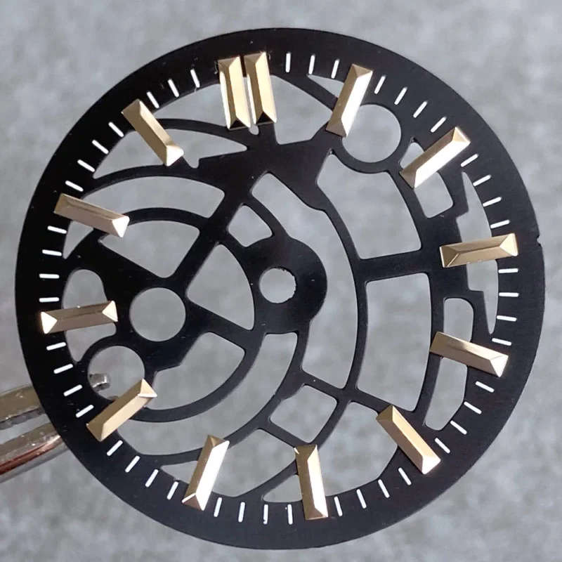 Skeleton Open Heart Automatic Watch Dial 29mm for NH35 with Brass Construction - Image 11