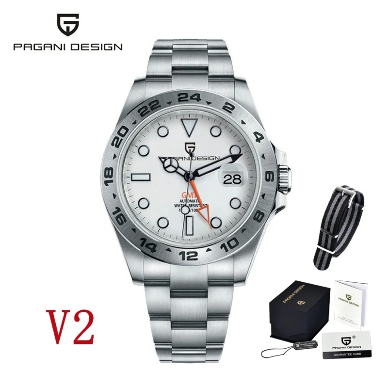 Professional Automatic Dive Watch with Sapphire Crystal and Stainless Steel Bracelet - Image 8