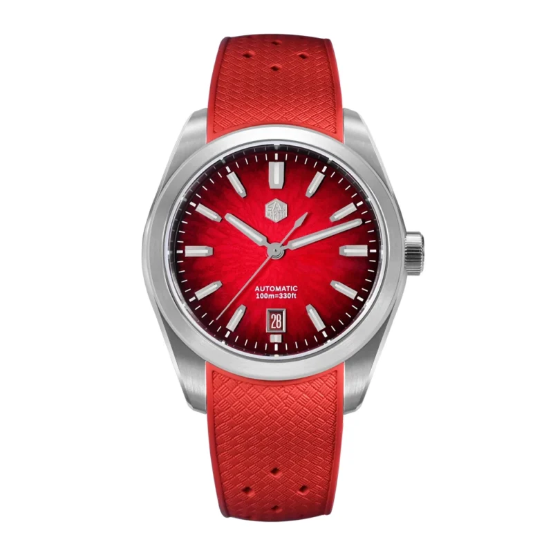 Elegant JianZhan Automatic Dress Watch with Miyota 9015 Movement and Ceramic Textured Dial - Image 12