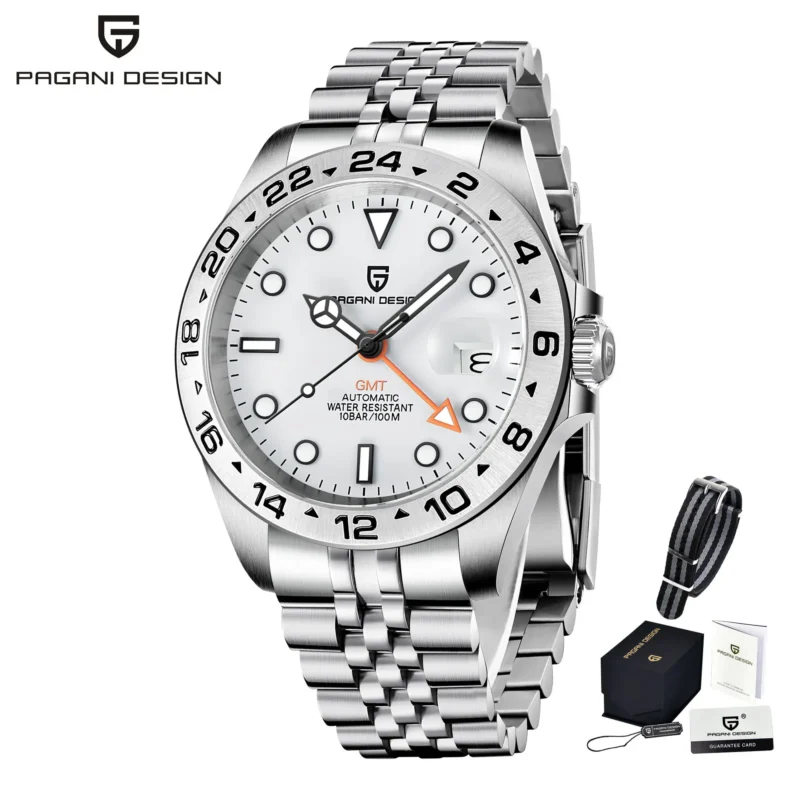 Professional Automatic Dive Watch with Sapphire Crystal and Stainless Steel Bracelet - Image 10