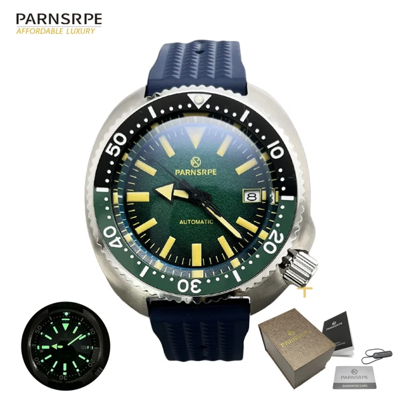 Professional Abalone Dial Automatic Dive Watch with NH35 Movement and Sapphire Crystal - Image 9