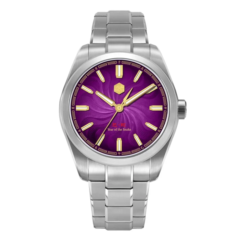Luxury Guilloche Dial Automatic Watch with Japanese Movement and Exhibition Caseback 39mm - Image 11