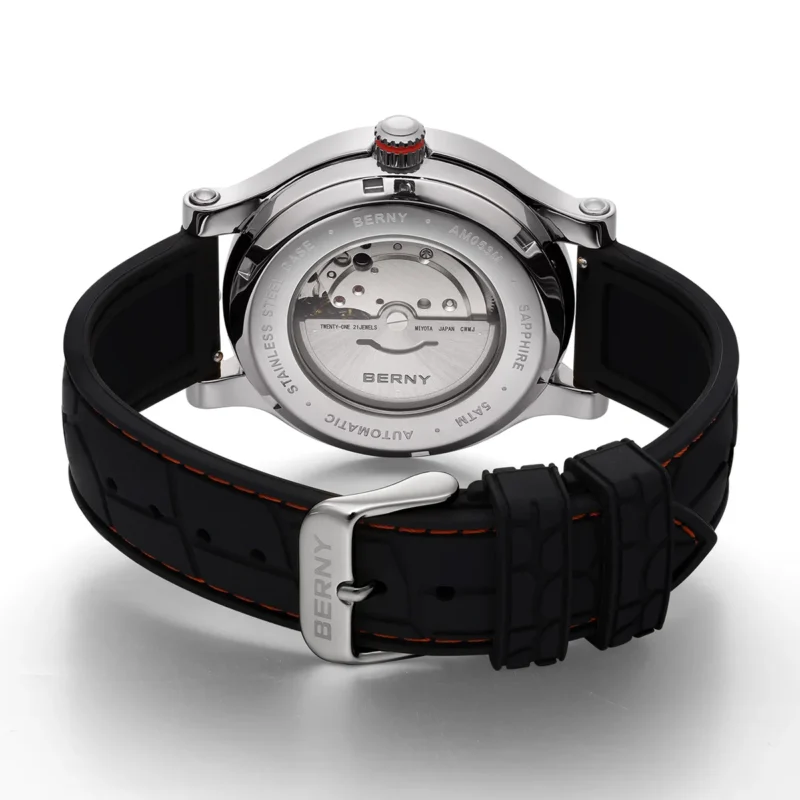 Professional Automatic Dive Watch with Compass and Sapphire Crystal Mechanical Timepiece - Image 6