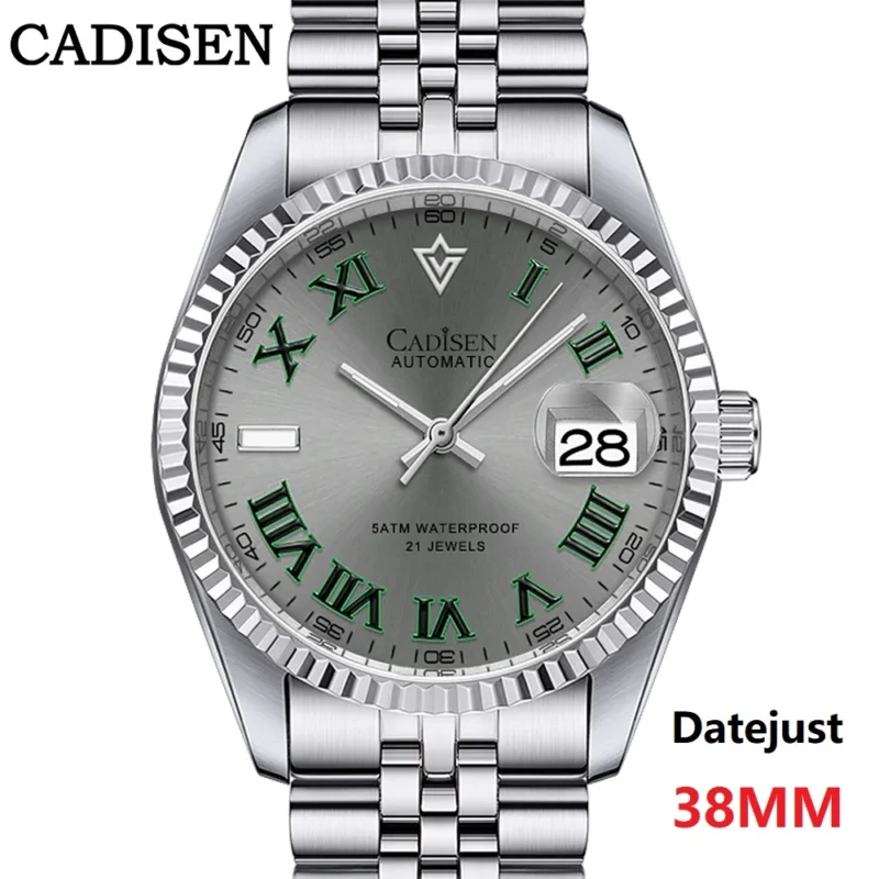 Classic Business Automatic Watch with Sapphire Crystal and Stainless Steel Bracelet