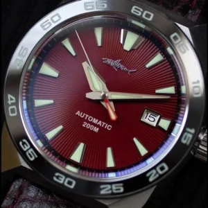 Professional Automatic Dive Watch with Frost Blue Dial and 200m Water Resistance