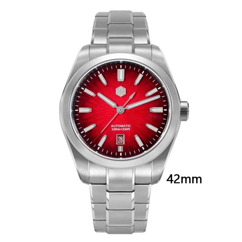 JianZhan Gada Automatic Dress Watch with Gradient Enamel Dial and Stainless Steel Bracelet - Image 10